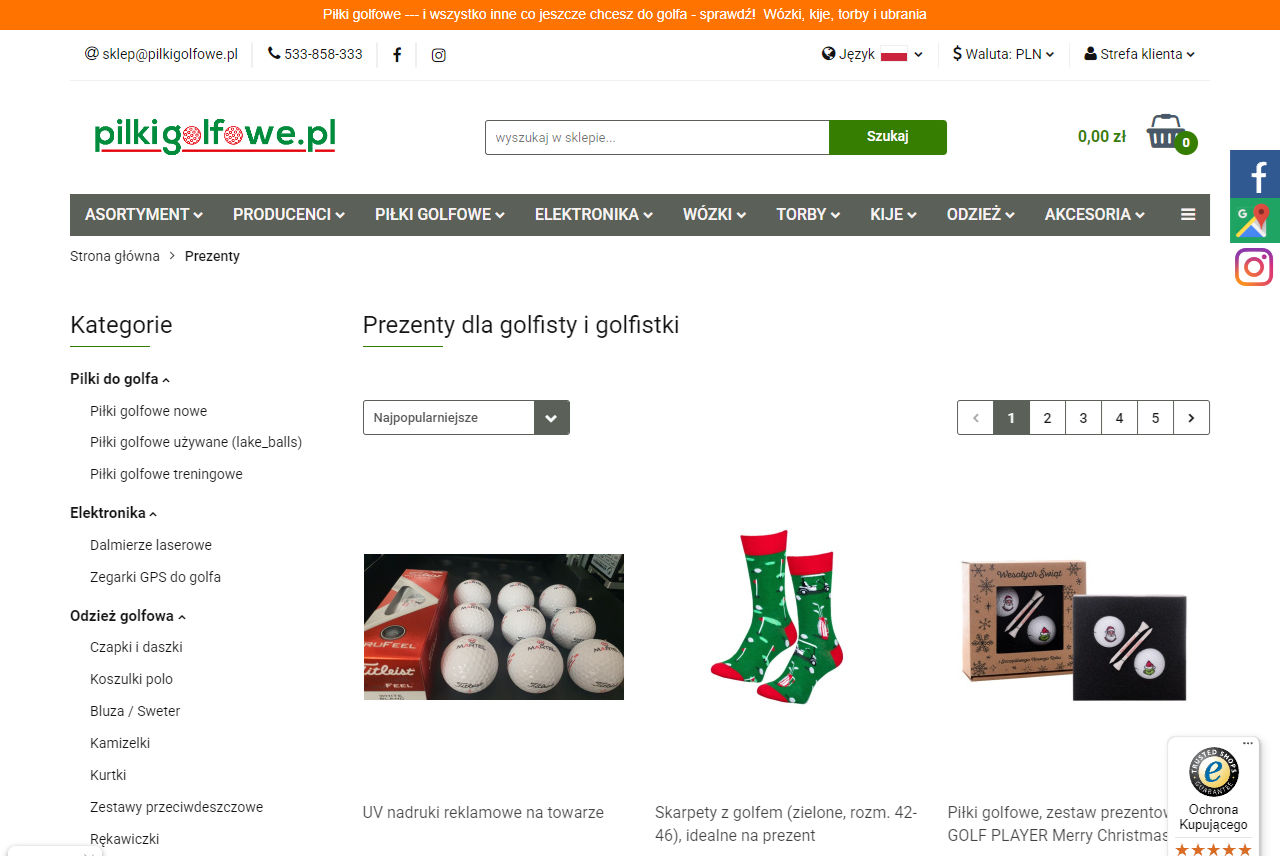 Prezent dla początkującego i zaawansowanego golfisty - co wybrać w zależności od poziomu?