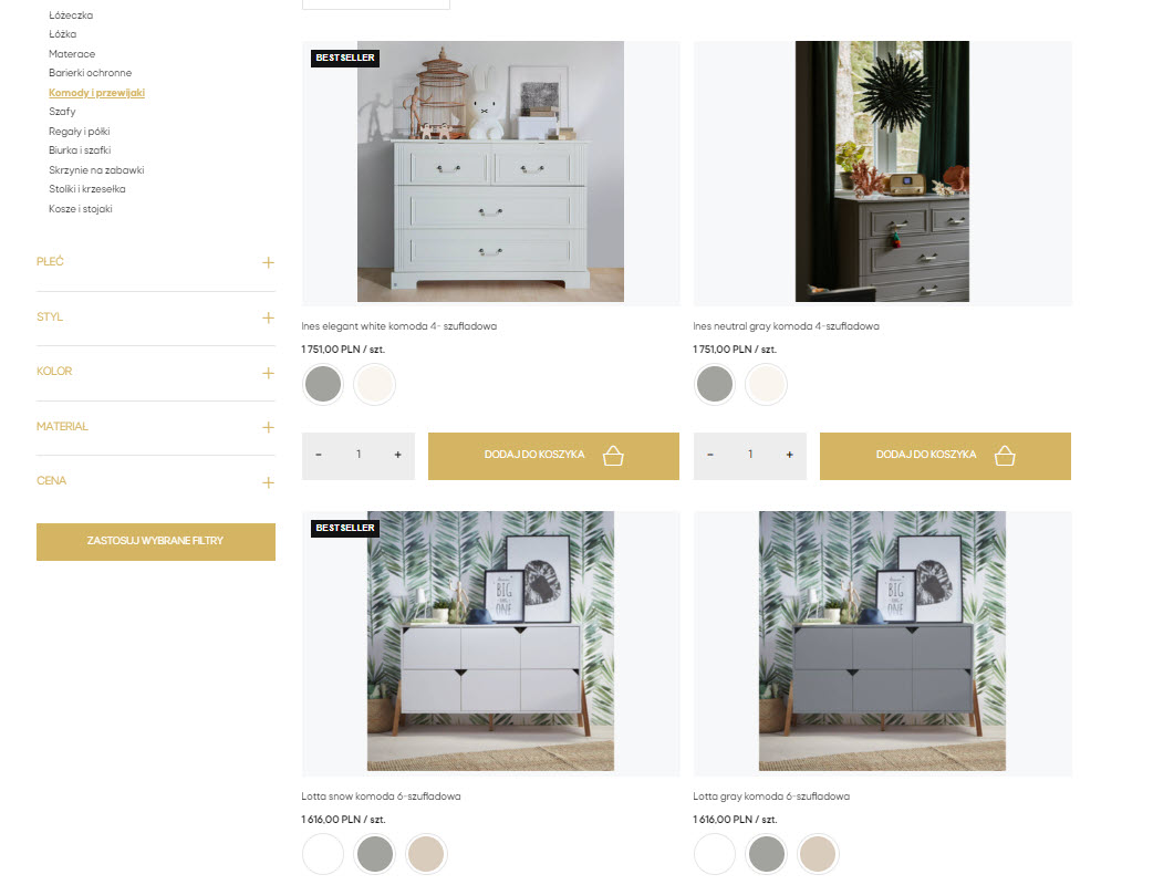 Organizacja szuflad w komodzie niemowlęcej: systemy przechowywania ułatwiające przewijanie