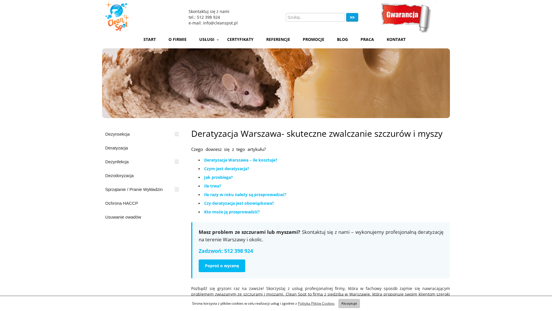 Deratyzacja w Warszawie. Kiedy jest potrzebna i jak przebiega profesjonalne zwalczanie gryzoni?