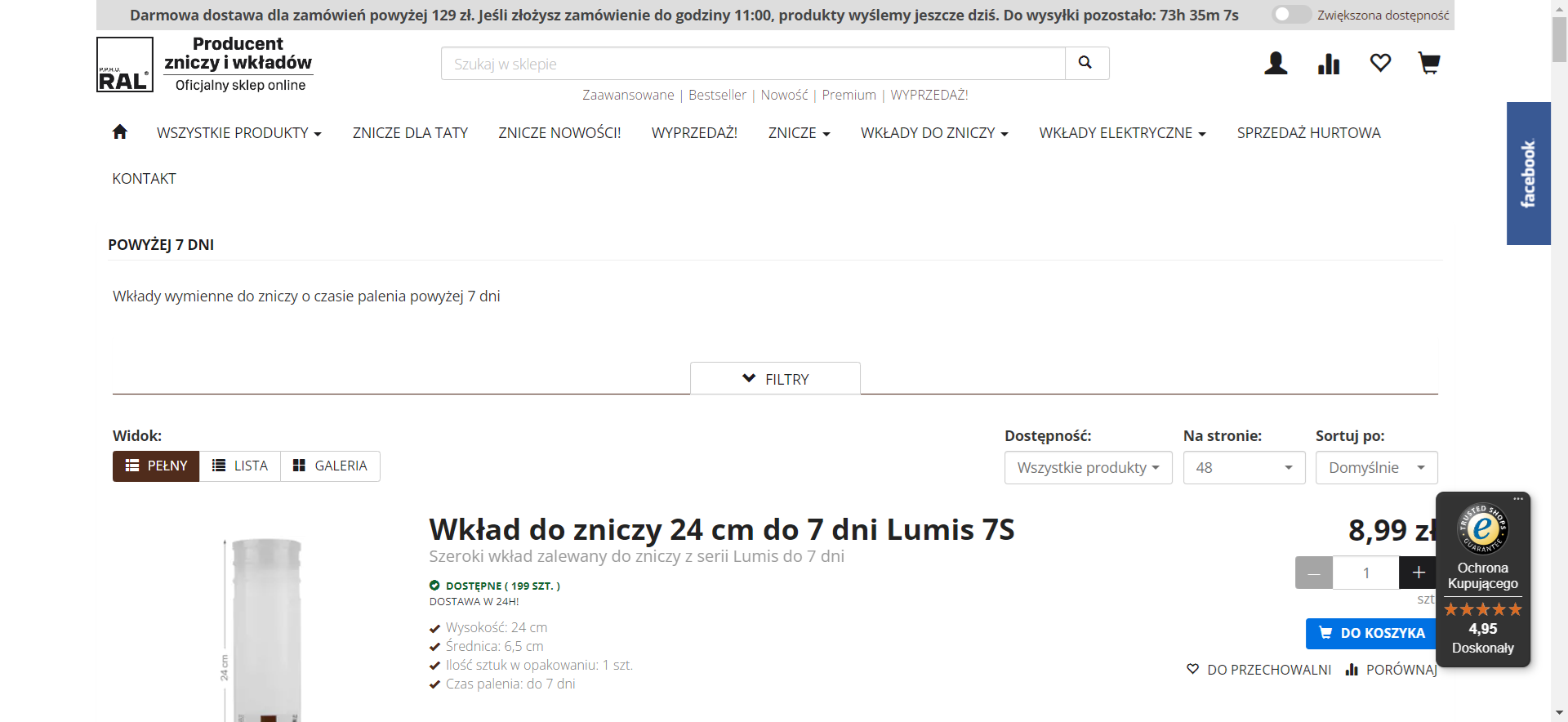 Dlaczego wkład do znicza 7-dniowy wypala się szybciej? 6 najczęstszych przyczyn