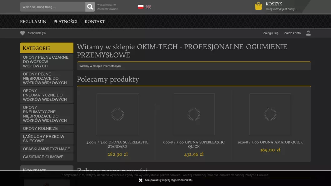 OKIM-TECH Ogumienie przemysłowe - podgląd