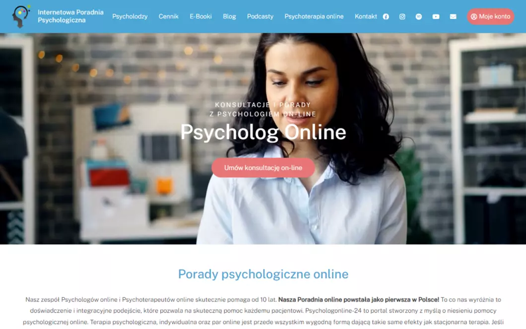 Pomoc psychologiczna online | Psycholog Online - podgląd