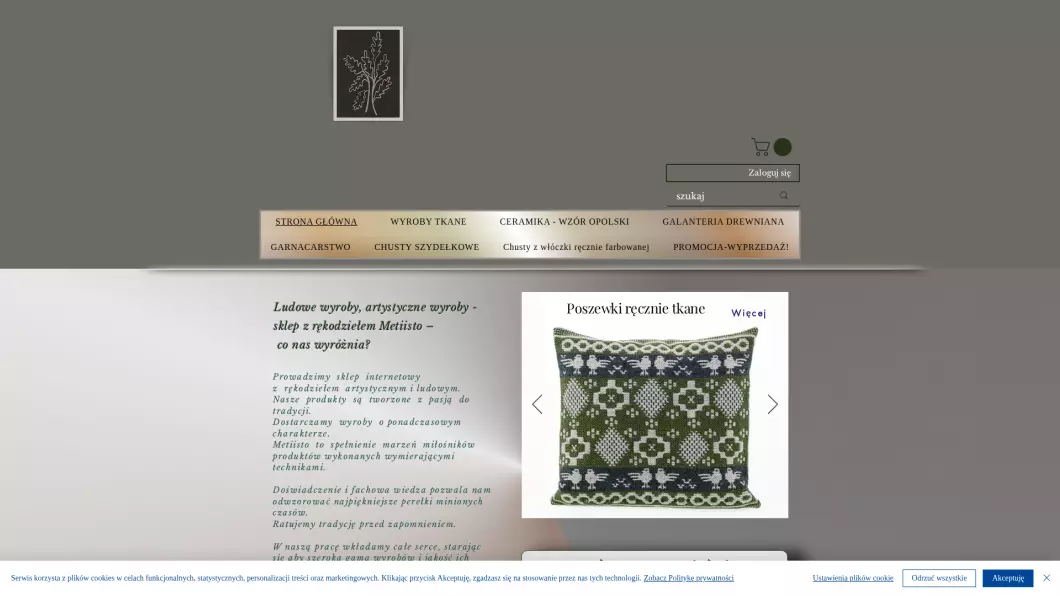 Rękodzieło - drewniane miski, firanki, koszule - sklep internetowy Metiisto - podgląd