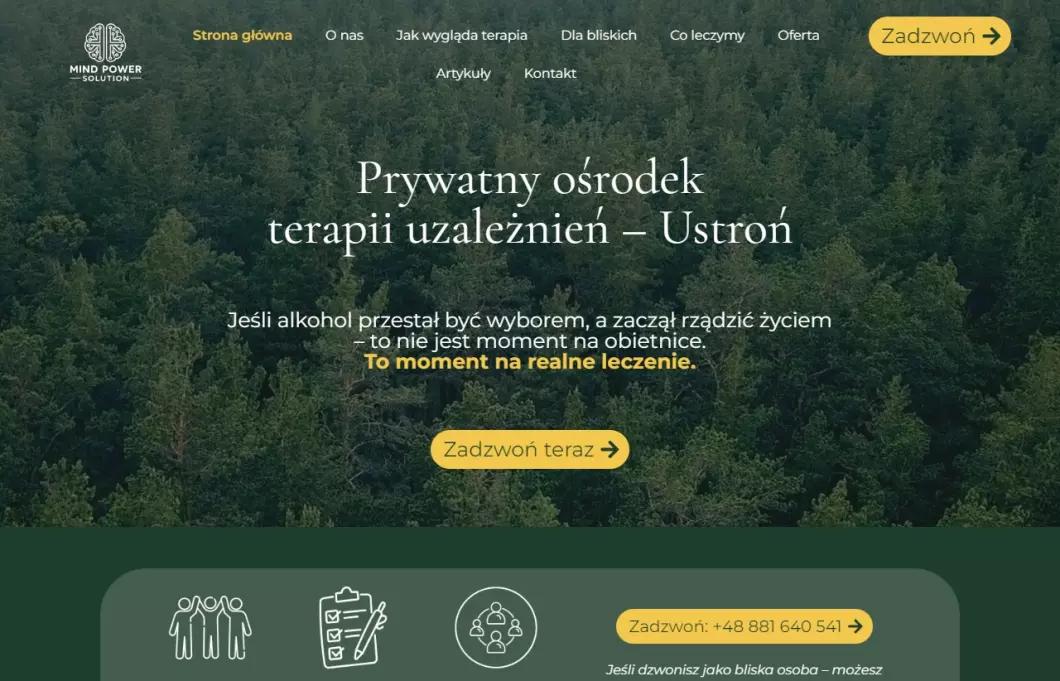 Ośrodek Terapii Uzależnień Mind Power Solution - podgląd